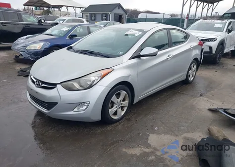 2013 Hyundai Elantra Gls из США, поврежденный, VIN KMHDH4AE0DU846392